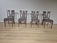 Klassieke - antieke - eetkamerstoelen (4x) - afbeelding 1 van  13
