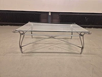 Klassieke - glazen - salontafel - coffee table