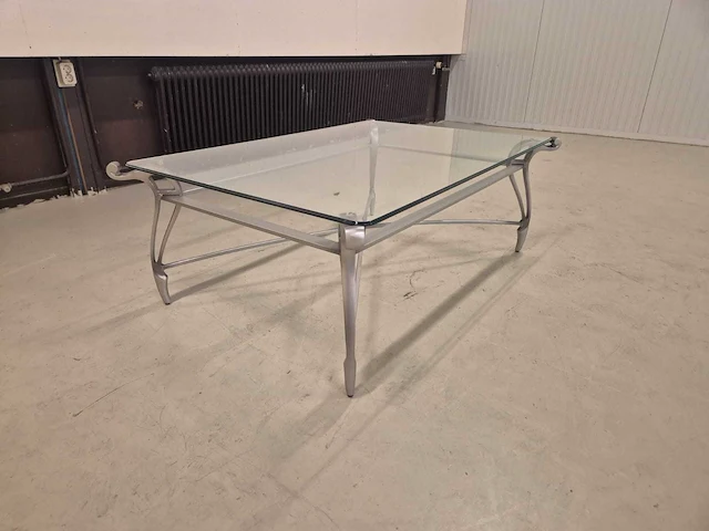 Klassieke - glazen - salontafel - coffee table - afbeelding 2 van  8
