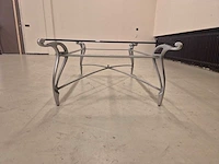Klassieke - glazen - salontafel - coffee table - afbeelding 4 van  8