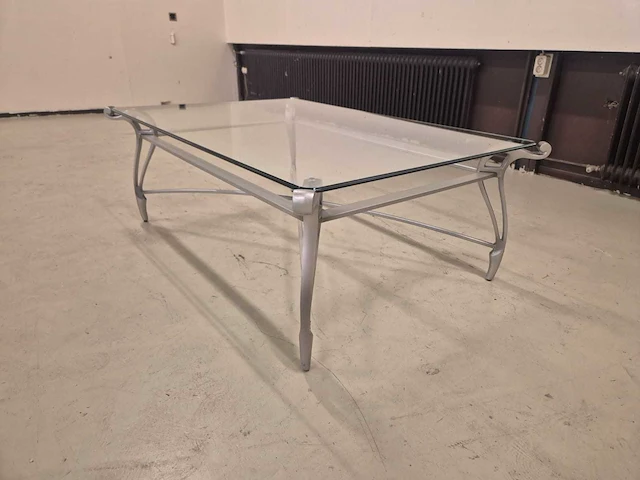 Klassieke - glazen - salontafel - coffee table - afbeelding 6 van  8