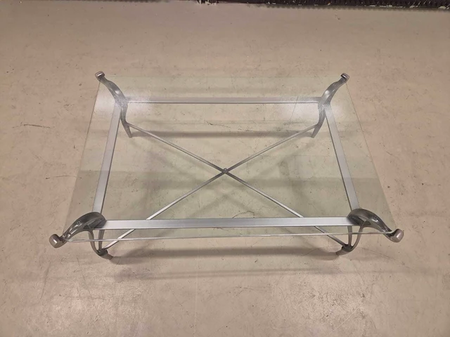 Klassieke - glazen - salontafel - coffee table - afbeelding 7 van  8