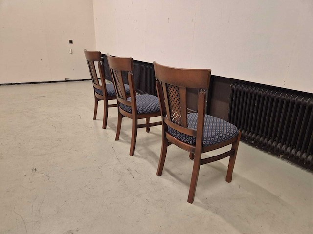 Klassieke - houten - eetkamerstoelen - dining chair (3x) - afbeelding 2 van  4