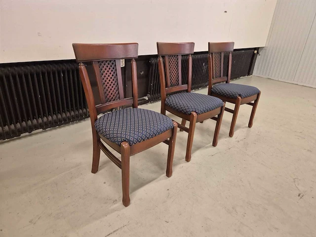 Klassieke - houten - eetkamerstoelen - dining chair (3x) - afbeelding 1 van  7