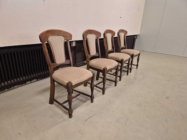 Klassieke - houten - eetkamerstoelen - dining chair (4x) - afbeelding 2 van  8