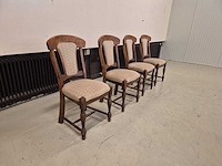 Klassieke - houten - eetkamerstoelen - dining chair (4x) - afbeelding 2 van  8