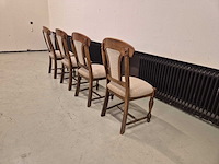 Klassieke - houten - eetkamerstoelen - dining chair (4x) - afbeelding 3 van  8