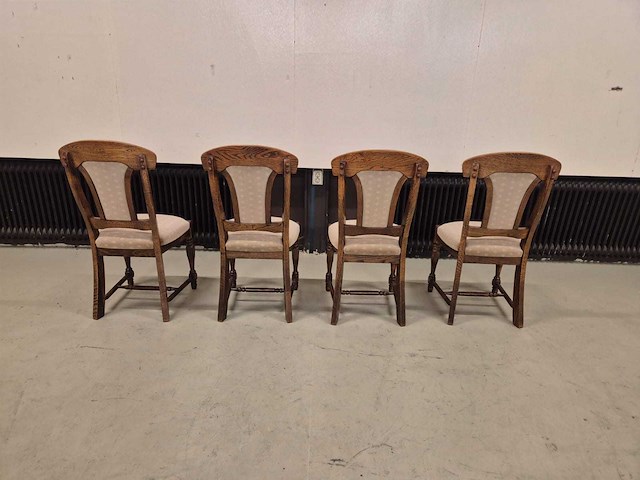 Klassieke - houten - eetkamerstoelen - dining chair (4x) - afbeelding 4 van  8