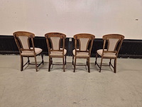 Klassieke - houten - eetkamerstoelen - dining chair (4x) - afbeelding 4 van  8