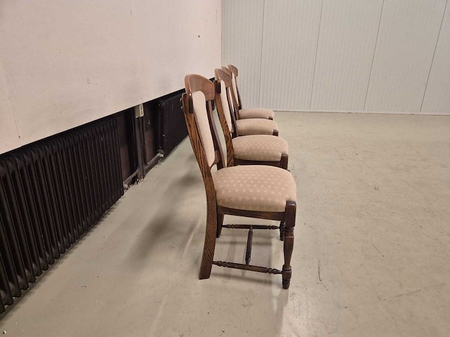 Klassieke - houten - eetkamerstoelen - dining chair (4x) - afbeelding 5 van  8
