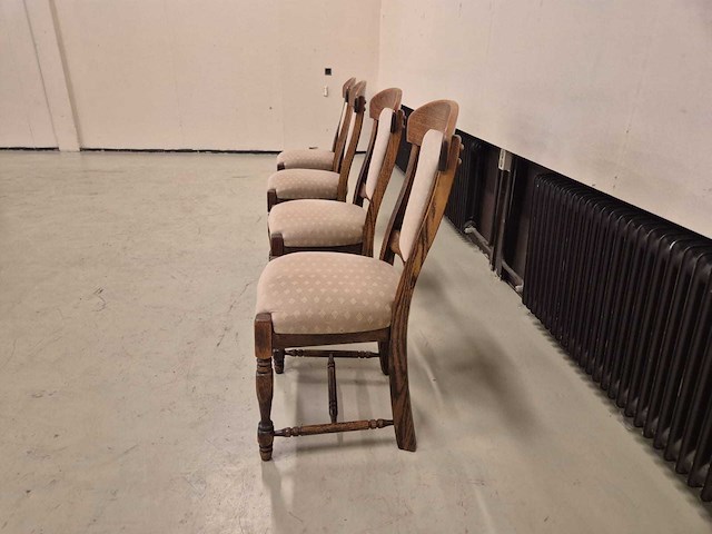 Klassieke - houten - eetkamerstoelen - dining chair (4x) - afbeelding 7 van  8