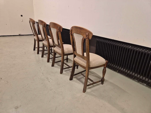 Klassieke - houten - eetkamerstoelen - dining chair (4x) - afbeelding 3 van  6