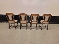 Klassieke - houten - eetkamerstoelen - dining chair (4x) - afbeelding 6 van  6