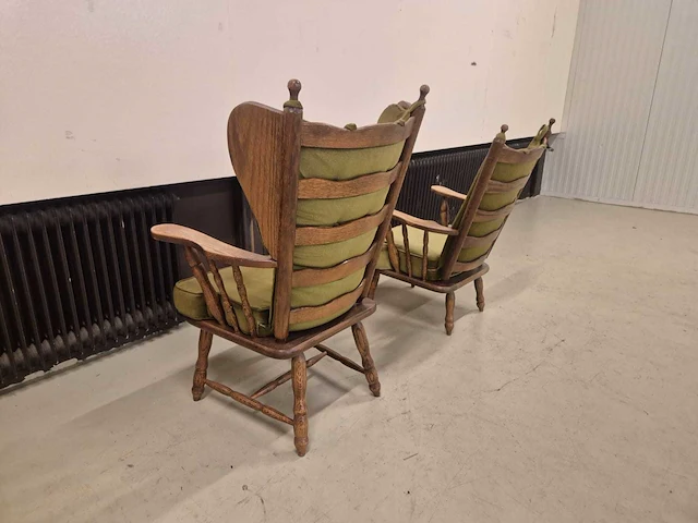 Klassieke - vintage - fauteuils - arm chair (2x) - afbeelding 5 van  8