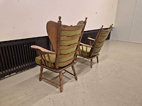 Klassieke - vintage - fauteuils - arm chair (2x) - afbeelding 5 van  8