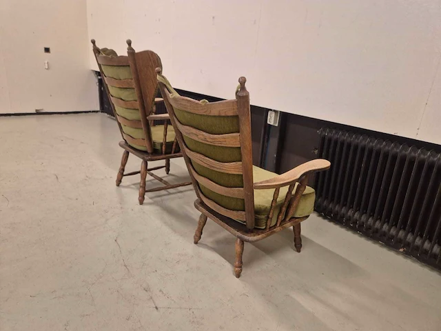 Klassieke - vintage - fauteuils - arm chair (2x) - afbeelding 6 van  8