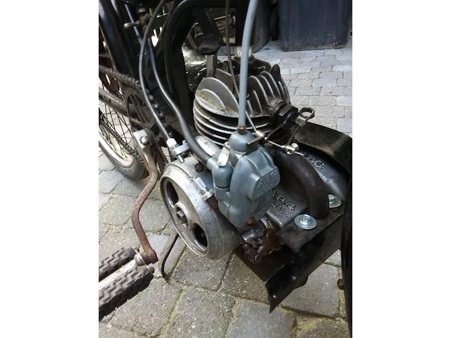 Klassieke bromfiets, gruno, vap.4, zwart, 1951 - afbeelding 21 van  41