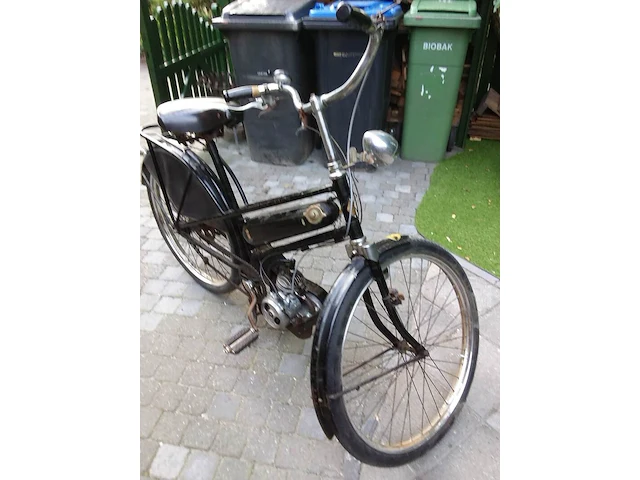 Klassieke bromfiets, gruno, vap.4, zwart, 1951 - afbeelding 33 van  41
