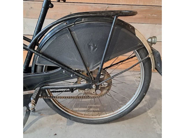 Klassieke bromfiets, gruno, vap.4, zwart, 1951 - afbeelding 37 van  41