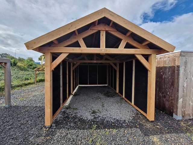 Klassieke garage met zadeldak 1540x410x340 cm - afbeelding 8 van  9