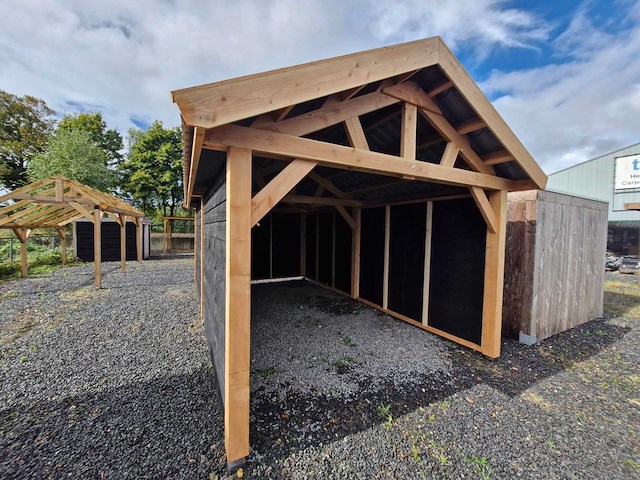 Klassieke garage met zadeldak 990x410x340 cm - afbeelding 8 van  12