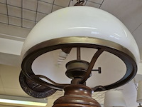 Klassieke hanglampmet glazen kap diameter 40 cm - afbeelding 3 van  3