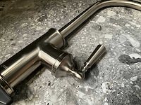 Klassieke keukenmengkraan rvs - afbeelding 1 van  5