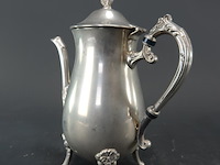 Klassieke tinnen koffie pot - afbeelding 2 van  5