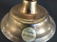 Klassieke vijf-armige vergulde kandelaber - afbeelding 5 van  6