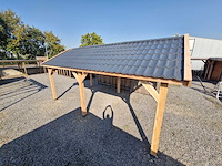 Klassieke zadeldak overkapping - 1220x410x340 cm - afbeelding 7 van  11