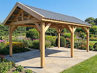 Klassieke zadeldak overkapping - 1220x410x340 cm - afbeelding 1 van  10