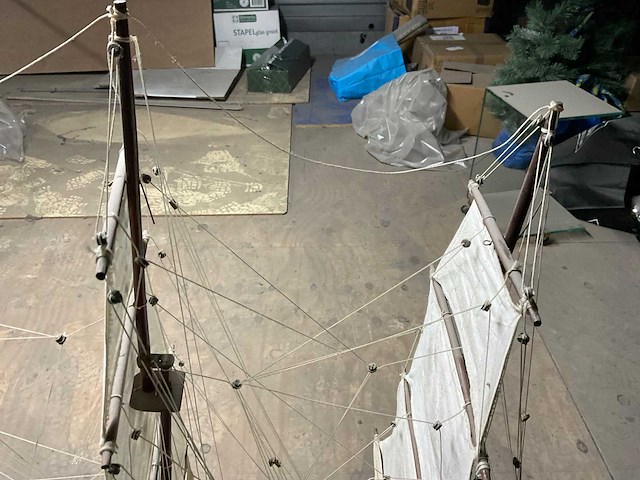 Klassieke zeilboot miniatuur - afbeelding 4 van  9