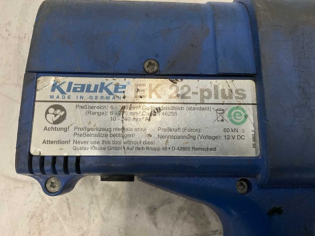 Klauke ek22-plus perstang set op accu - afbeelding 1 van  1