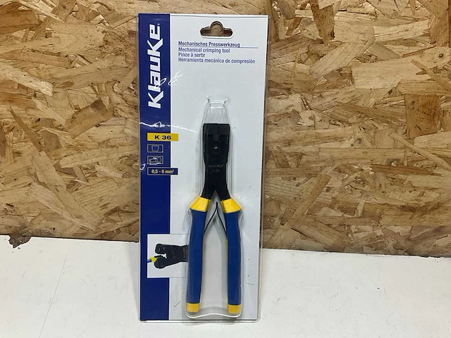 Klauke k36 perskabeltang 0,6-6mm2 - afbeelding 1 van  6