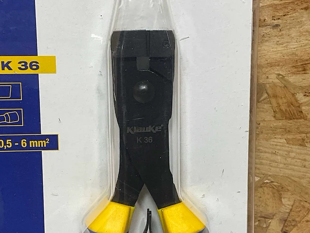 Klauke k36 perskabeltang 0,6-6mm2 - afbeelding 3 van  6