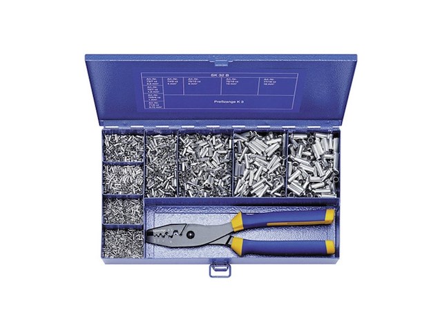 Klauke sk32b adereindhulzen assortiment 0,50 mm² 16 mm² metaal 4900 st. - afbeelding 1 van  1