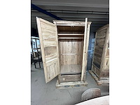 Kledingkast oud eiken 205x61x61cm - afbeelding 4 van  4