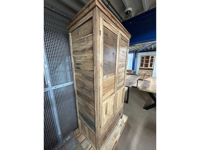 Kledingkast oud eiken 206x61x61cm - afbeelding 3 van  4