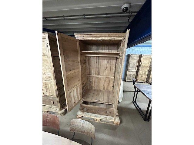 Kledingkast oud eiken 206x61x61cm - afbeelding 4 van  4