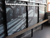 Kleedkamerbank met kapstok - 410x39x175cm