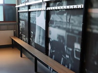 Kleedkamerbank met kapstok - 410x40x175cm - afbeelding 1 van  4