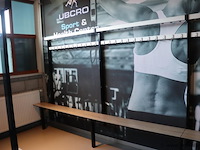 Kleedkamerbank met kapstok - 410x40x175cm - afbeelding 3 van  4