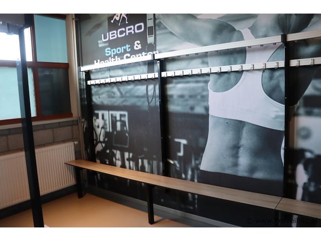 Kleedkamerbank met kapstok - 410x40x175cm - afbeelding 3 van  4