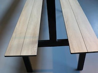 Kleedkamerbank met kapstok - 450x74x175cm - afbeelding 3 van  5