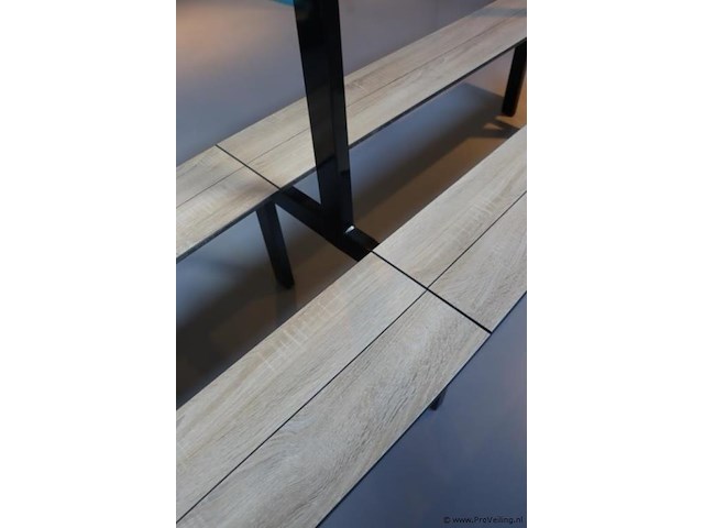 Kleedkamerbank met kapstok - 450x74x175cm - afbeelding 4 van  5