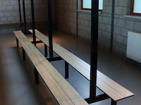 Kleedkamerbank met kapstok - 450x74x175cm