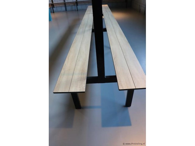 Kleedkamerbank met kapstok - 450x74x175cm - afbeelding 3 van  5