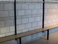 Kleedkamerbank met kapstok - 562x39x175cm - afbeelding 2 van  5