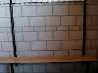 Kleedkamerbank met kapstok - 585x40x175cm - afbeelding 2 van  5