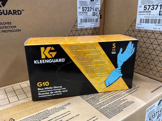 Kleenguard g10 blauwe nitril handschoenen (2000x) - afbeelding 1 van  4